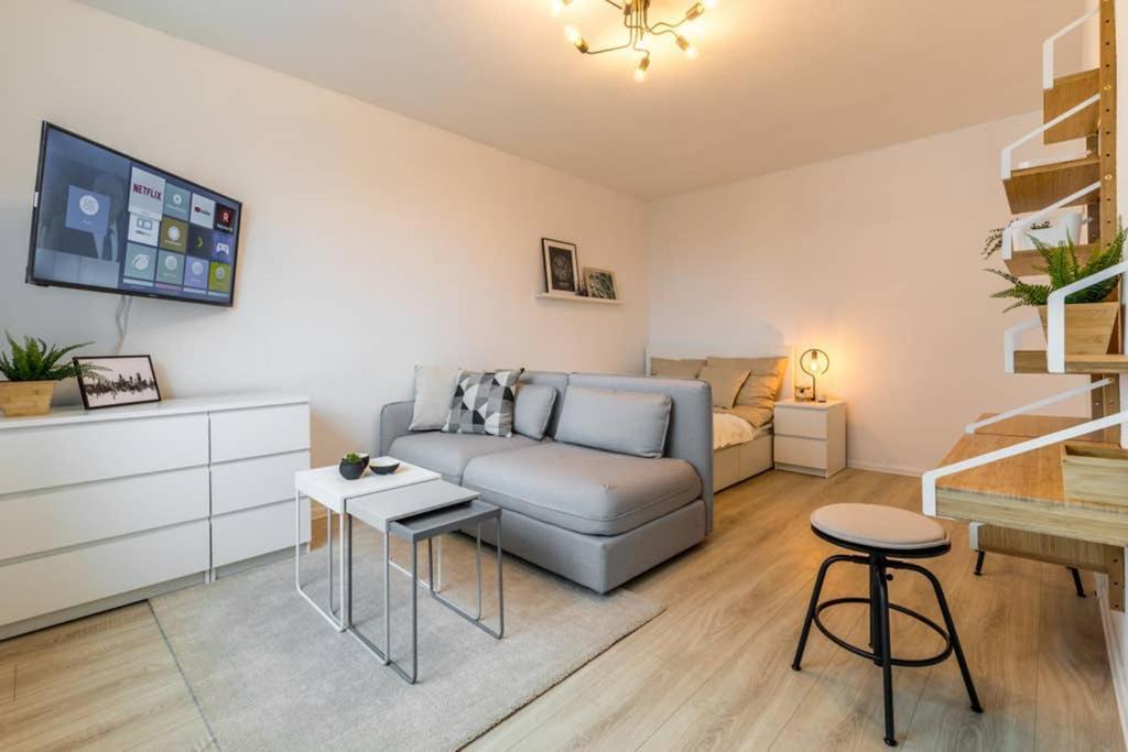 Apartamento Sauber und modern, Netflix, Wifi, Leipzig Flair, Küche Exterior foto